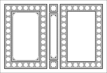 Vector classical book cover. Decorative vintage frame or border to be printed on the covers of books. Drawn by the standard size. Color can be changed in a few mouse clicks.