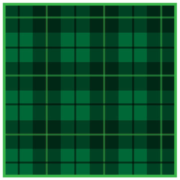 Scottish tartan green with black stripes