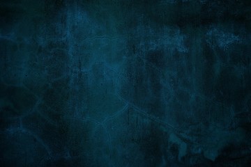 Blue Grunge Concrete Wall Texture Background.
