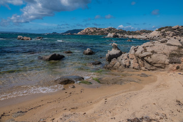 La Maddalena Archipelago National Park, on the coast of Sardinia province of Sassari,  northern Sardinia, Italy.