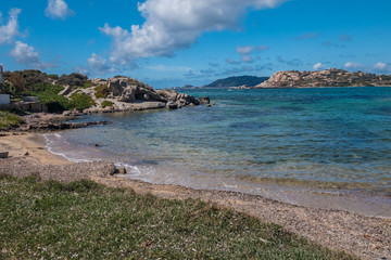 La Maddalena Archipelago National Park, on the coast of Sardinia province of Sassari,  northern Sardinia, Italy.