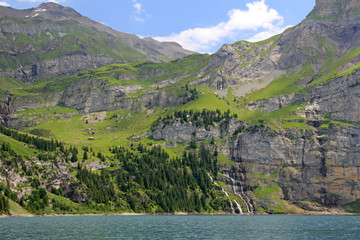 Obraz premium Oeschinensee, Alpen, Schweiz
