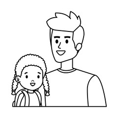 father with daughter characters