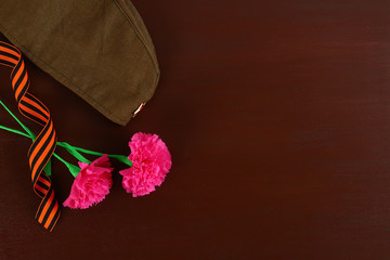 Diy May 9th carnations from crepe paper, wire and napkins. Gift idea, decor 9 May.