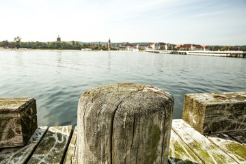 Summer background of pier 