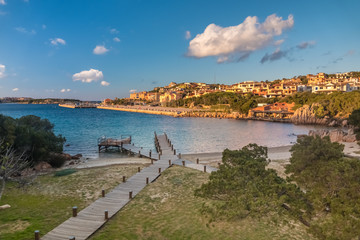 Fototapeta na wymiar The town of Porto Cervo, Costa Smeralda, Sardinia, Italy