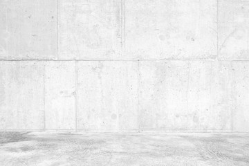 Abstract White Concrete Room Background.