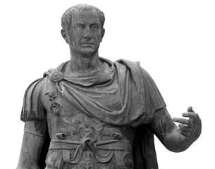Fototapeta na wymiar statue of Julius Caesar in Rome