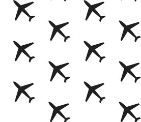 Seamless pattern airplane