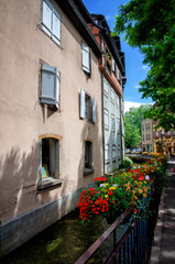 Fototapeta na wymiar Colmar is a tourist destination French in the Alsace region