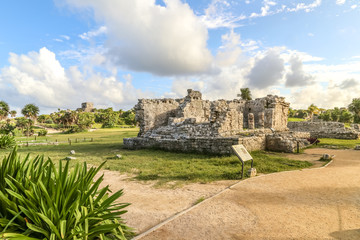 Tulum Ruins. Ruins in the Riviera Maya in Tulum, Yucatan Peninsula, Mexico.