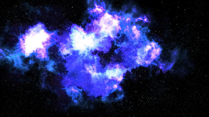 Universe filled with stars, deep space nebula and galaxy