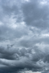 Obraz premium Contrast dramatic cloudy sky. The sky with thunder clouds.