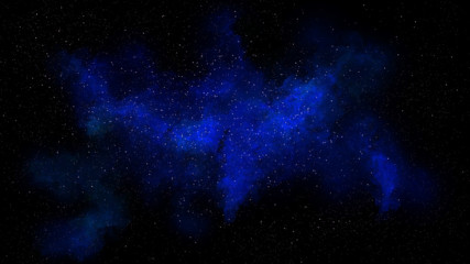 Fototapeta premium Universe filled with stars, deep space nebula and galaxy