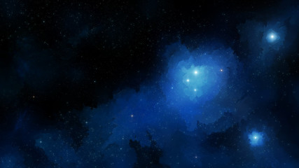 Fototapeta na wymiar Universe filled with stars, deep space nebula and galaxy