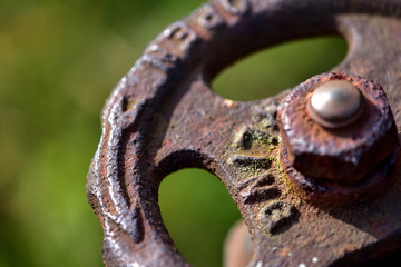 Rusted Valve Wheel, Arrow