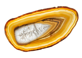 Close up of rock slice