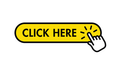 Click here button with hand pointer clicking