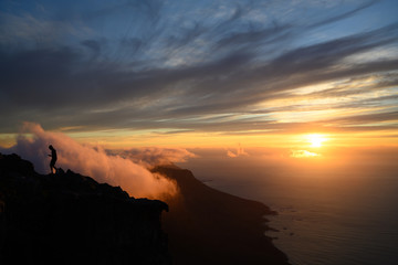 Sunset on Table Mountain, Cape Town South Africa