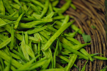 Fresh vegetable shop in indian market