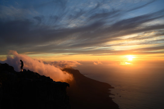 Sunset on Table Mountain, Cape Town South Africa