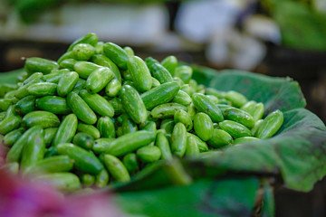 Fresh vegetable shop in indian market