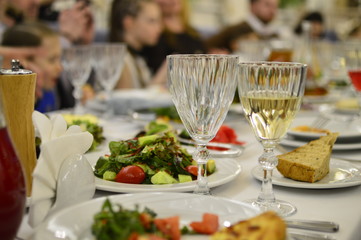 fresh salad on a table