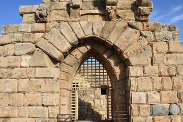 Double Gothic Arches, Crusader Castle, Sidon, Lebanon