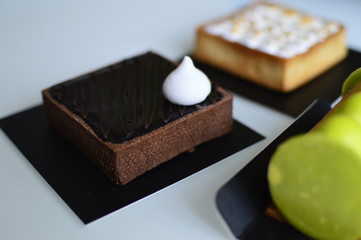 dessert on a table