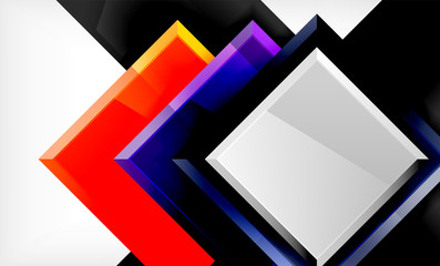 Color squares futuristic abstract background