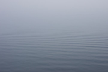 Misty ocean