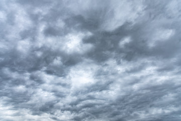 Dark rainy cloudy sky.