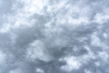 Dark rainy cloudy sky.