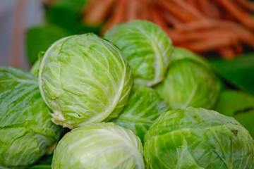 Fototapeta premium Fresh vegetable shop in indian market