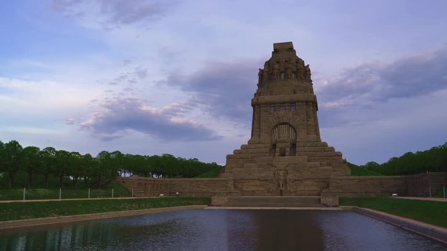 Das V&ouml;lkerschlachtdenkmal in Leipzig, Deutschland am Gedenken der Toten in diesem Krieg zwischen dem Frankreich Napoleons und den fr&uuml;heren deutschen Nationen 