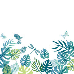 Summer illustrations background