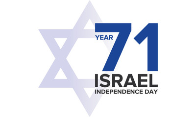 Israel Independence Day. National day of Israel. Annual holiday, national celebrations. Poster, card, banner and background. Vector illustration