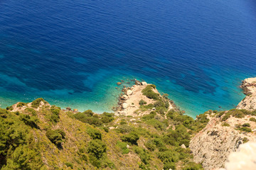 Küste Meer Landschaft Rhodos blau grün