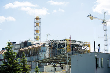 Fototapeta na wymiar The fourth emergency power unit of the Chernobyl nuclear power plant. Object 