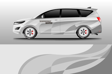 Fototapeta na wymiar Wrap car racing designs vector . Background designs decal