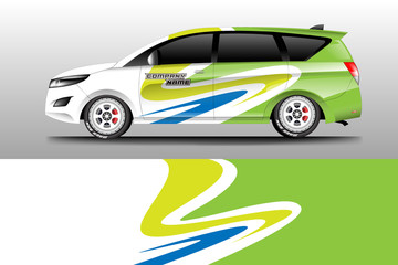 Wrap car racing designs vector . Background designs decal