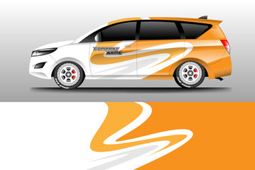 Wrap car racing designs vector . Background designs decal