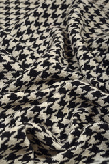 Draped tweed goose foot wool fabric texture