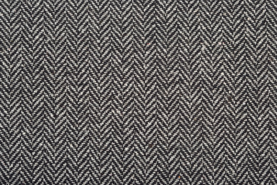 Herringbone tweed wool fabric as background