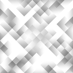 White and grey geometrical background, abstract mirror effect. 