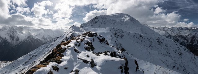 Winter mountain panorama