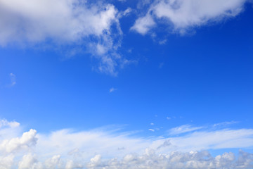 沖縄上空のさわやかな空