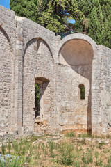 Ancient ruins. The Mediterranean. Europe
