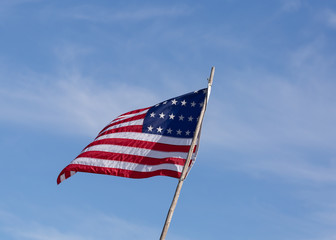 This 24 star version of the American flag was in use for 14 years starting in August of 1821.