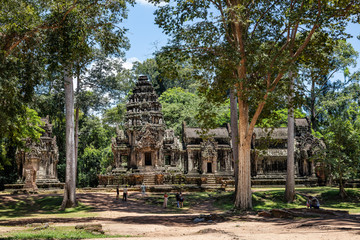 One of the many smaller temples at the Angkor Wat temple complex in Siem Reap, Cambodia